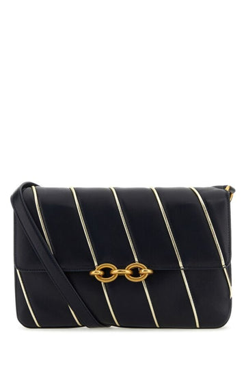 Saint Laurent Woman Two-Tone Leather Le Maillon Shoulder Bag