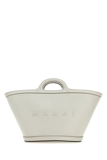 Marni Woman White Leather Small Tropicalia Handbag