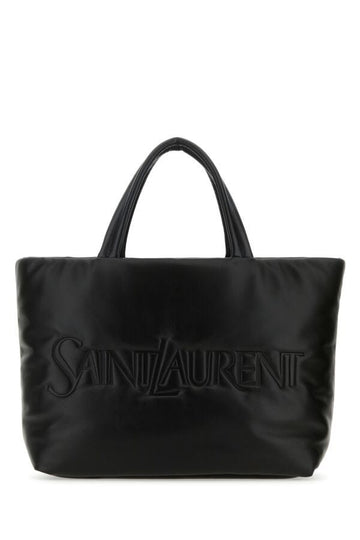 Saint Laurent Man Black Nappa Leather Saint Laurent Shopping Bag