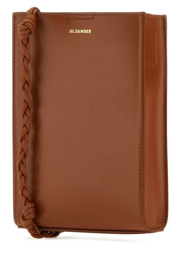 Jil Sander Woman Biscuit Leather Small Tangle Shoulder Bag