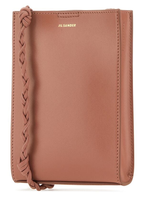 Jil Sander Woman Dark Pink Leather Small Tangle Shoulder Bag