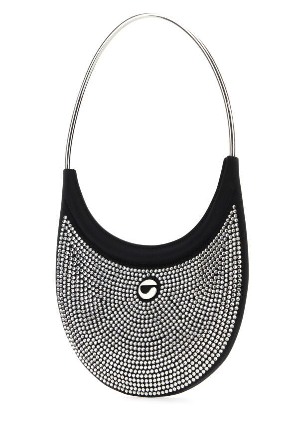 Coperni Woman Embellished Fabric Ring Swipe Shoulder Bag