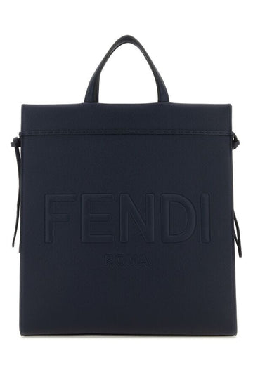 Fendi Man Midnight Blue Medium Go To Shopper Shopping Bag