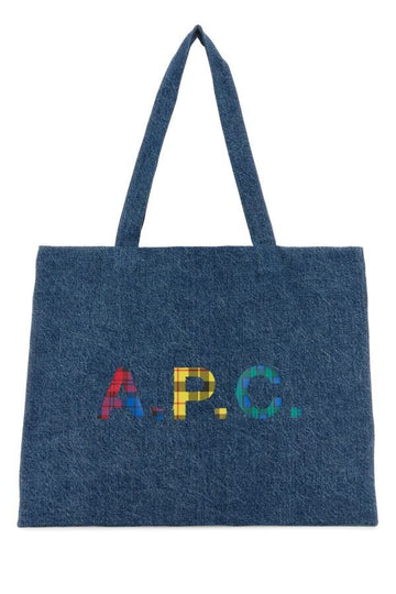 A.P.C. Woman Denim Diane Shopping Bag