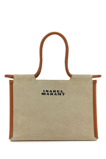 Isabel Marant Woman Sand Canvas Toledo Shopping Bag