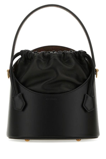 Etro Woman Black Leather Saturno Bucket Bag