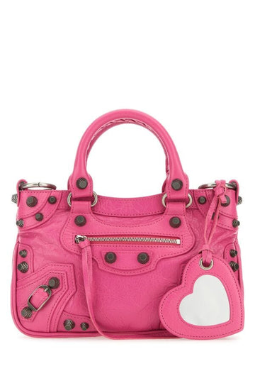 Balenciaga Woman Fucsia Leather Neo Cagole Tote S Handbag