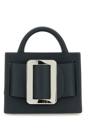 Boyy Woman Midnight Blue Leather Bobby 18 Handbag