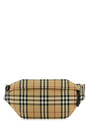 Burberry Man Embroidered Nylon Sonny Belt Bag