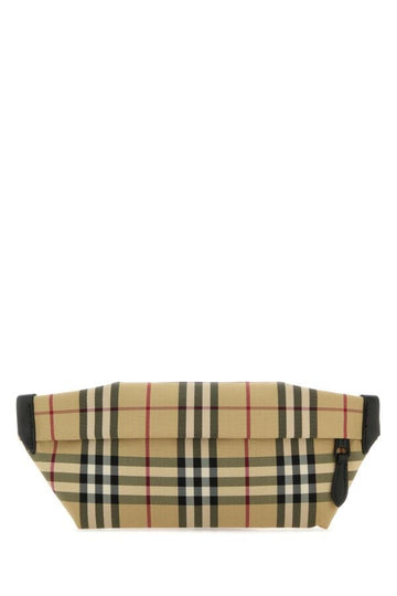 Burberry Man Embroidered Nylon Belt Bag