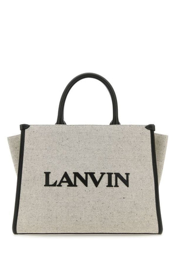 Lanvin Woman Two-Tone Canvas Small In & Out Shopping Bag