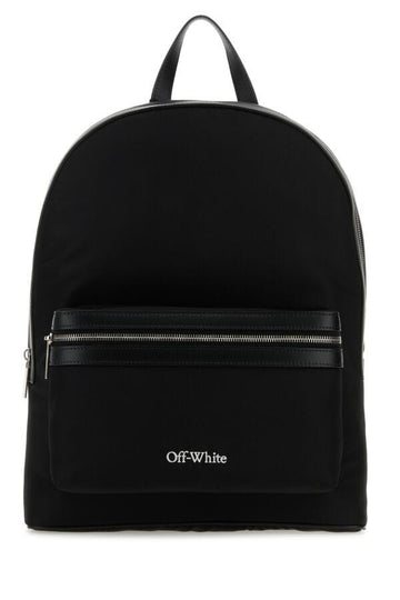 Off White Man Black Nylon Core Backpack