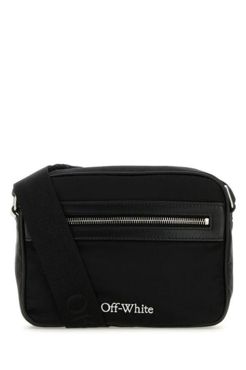 Off White Man Black Nylon Core Crossbody Bag