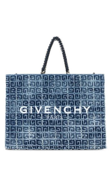 Givenchy Woman Two-Tone Denim Medium G-Tote Handbag