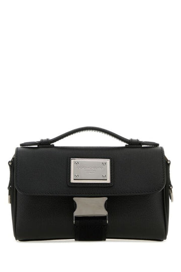 Dolce & Gabbana Man Black Leather Handbag