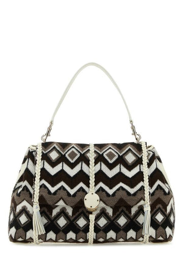Chloe Woman Embroidered Wool Large Penelope Shoulder Bag