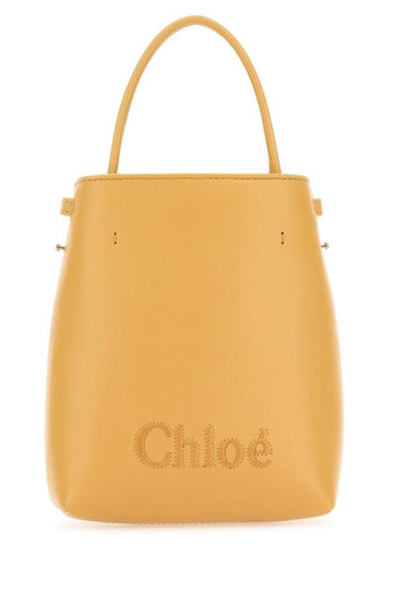 Chloe Woman Peach Leather Micro Chloe Sense Handbag