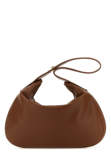 Valentino Garavani Woman Brown Leather Large Go-Hobo Shoulder Bag