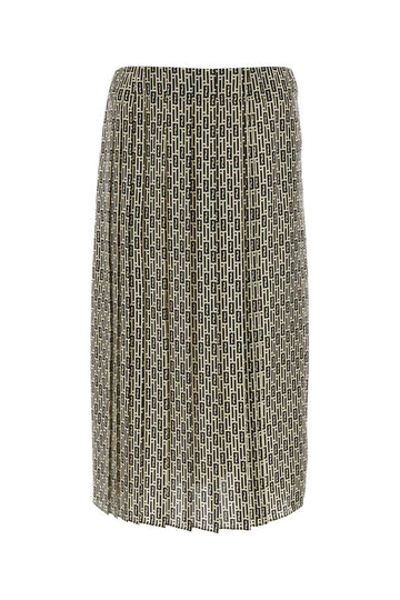 FENDI Silk Printed Mini Skirt