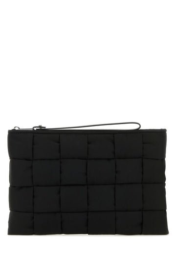 Bottega Veneta Man Black Nylon Cassette Clutch