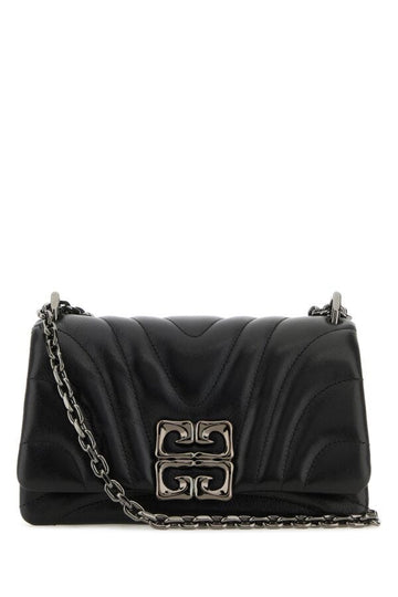 Givenchy Woman Black Leather Small 4G Soft Shoulder Bag