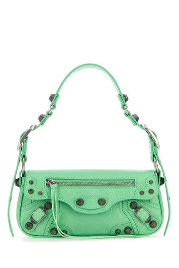Balenciaga Woman Light Green Leather Le Cagole Sling Xs Shoulder Bag