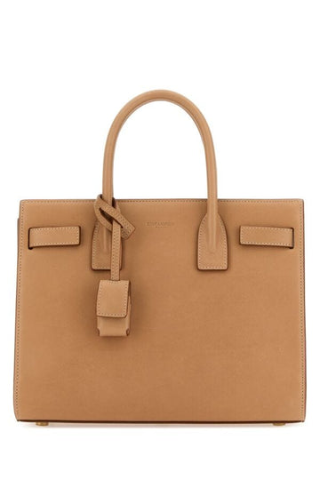 Saint Laurent Woman Camel Leather Baby Sac De Jour Handbag