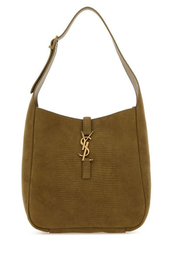 Saint Laurent Woman Brown Leather Small Le 5 à 7 Soft Shoulder Bag