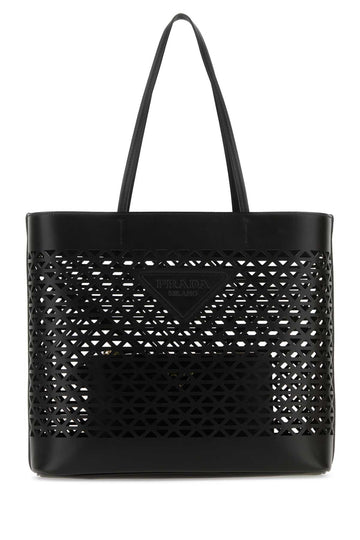 PRADA Elegant Leather Shopping Handbag (33 cm x 29 cm x 12 cm)