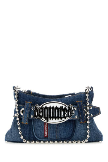 Dsquared Woman Denim Gothic Shoulder Bag