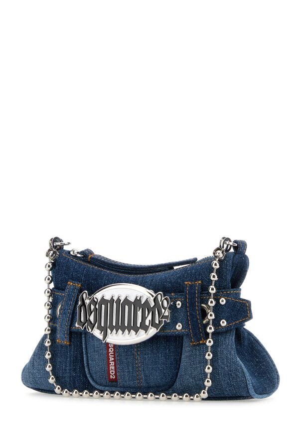 Dsquared Woman Denim Gothic Shoulder Bag