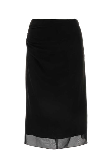 PRADA Effortless Georgette Mini Skirt