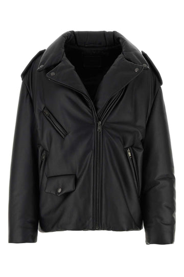 PRADA Padded Nappa Leather Jacket for Women - Luxury Essentials