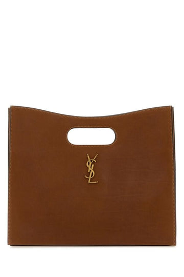 Saint Laurent Woman Caramel Leather Junon Handbag