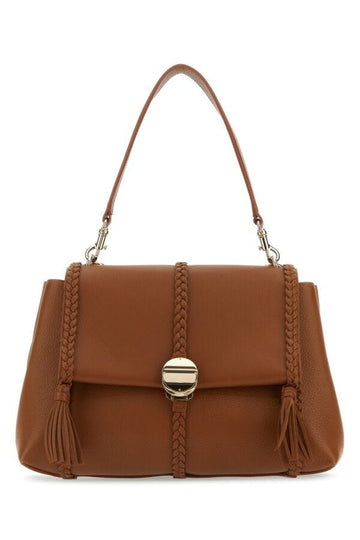 Chloe Woman Caramel Leather Medium Penelope Handbag