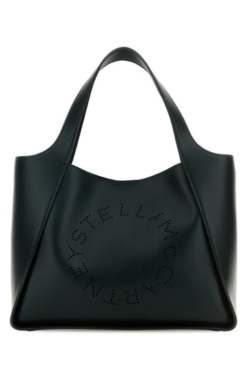 Stella Mccartney Woman Bottle Green Alter Mat Stella Logo Handbag