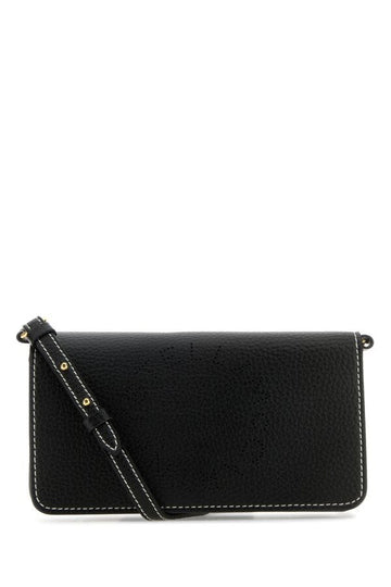 Stella Mccartney Woman Black Alter Mat Mini Stella Logo Crossbody Bag