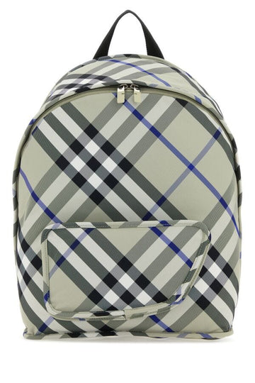 Burberry Man Printed Nylon Shield Backpack
