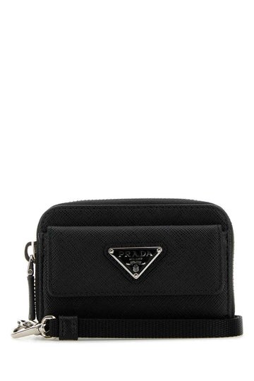 PRADA Mini Leather Wallet - 11 cm x 8.5 cm x 2 cm