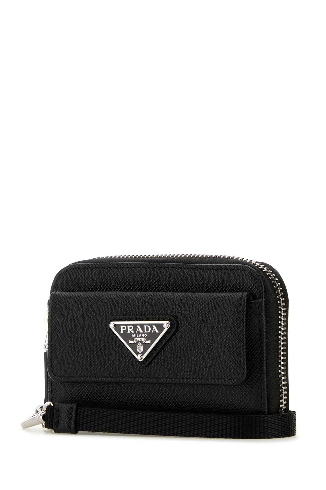 PRADA Mini Leather Wallet - 11 cm x 8.5 cm x 2 cm