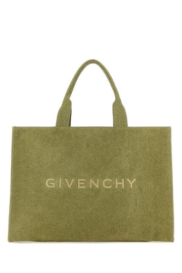 Givenchy Man Khaki Canvas Givenchy Shopping Bag