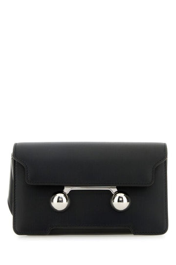 Marni Man Black Leather Trunkaroo Crossbody Bag