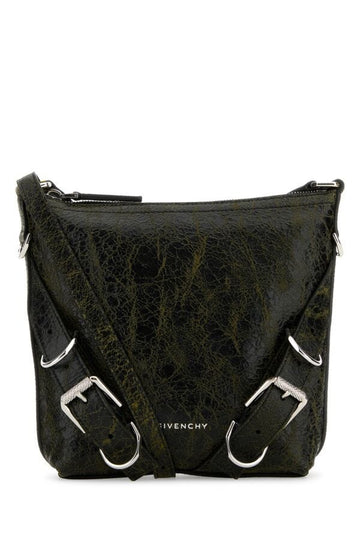 Givenchy Man Two-Tone Leather Voyou Crossbody Bag