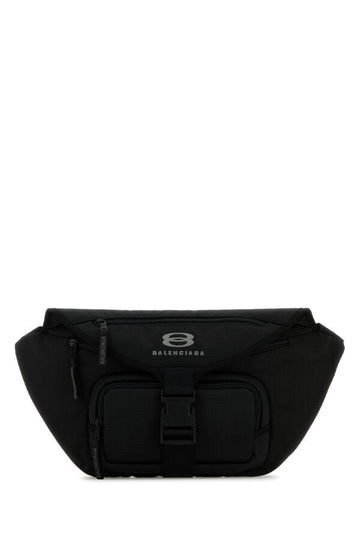 Balenciaga Woman Black Fabric Large Unity Belt Bag