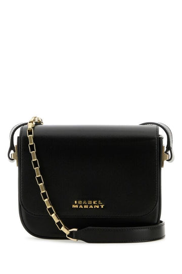 Isabel Marant Woman Black Leather Small Lizza Crossbody Bag