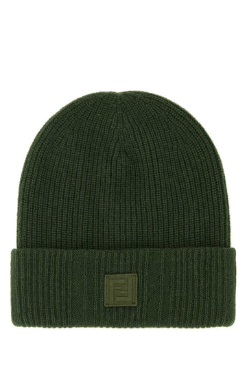 FENDI Wool Blend Beanie Hat