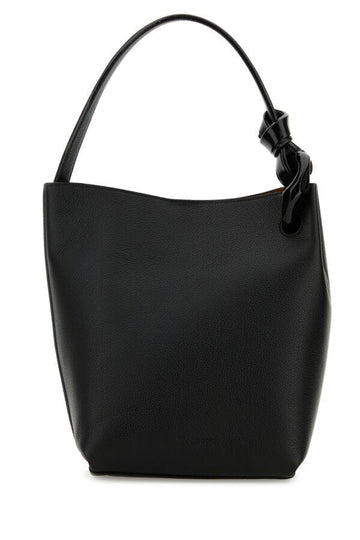 Jw Anderson Woman Black Leather Jwa Corner Shoulder Bag