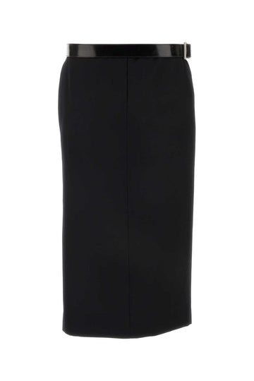 PRADA Elegant Gabardine Mini Skirt