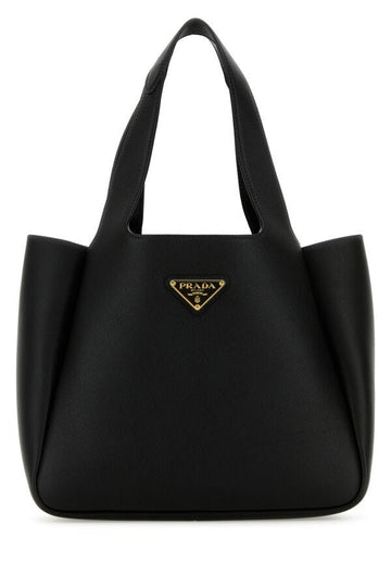 Prada Woman Black Leather Handbag