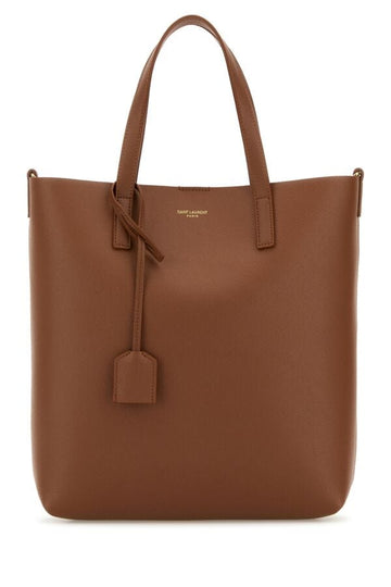 Saint Laurent Woman Caramel Leather Toy Shopping Bag
